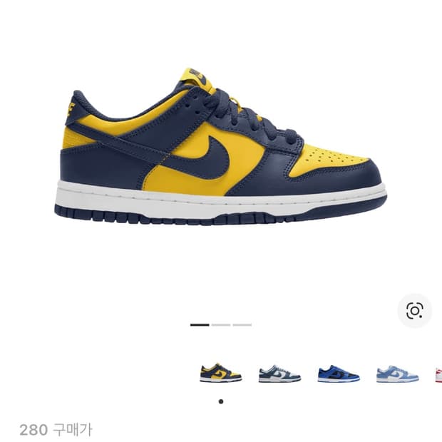 나이키 덩크로우 바시티메이즈 280