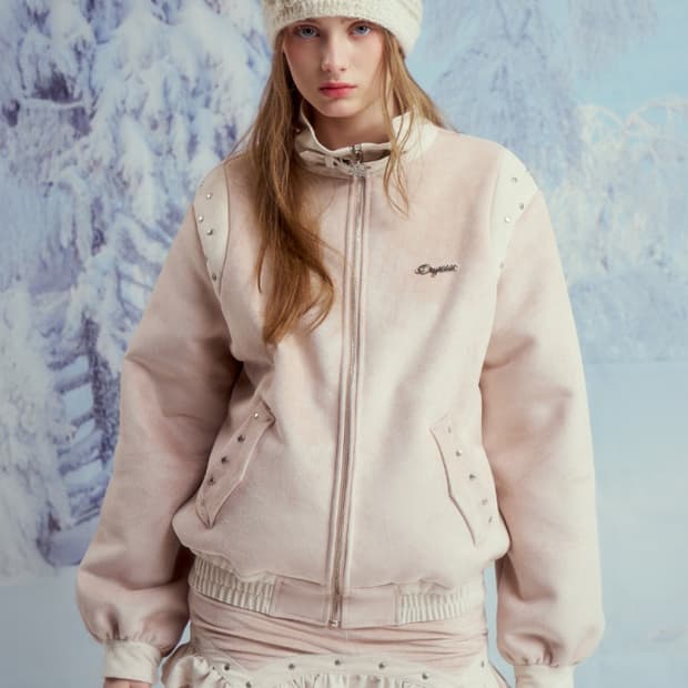 드라이로즈 SUEDE STUDDED JK (PINK)