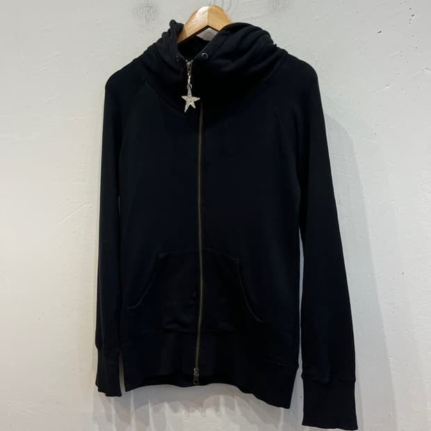 SLY JPN 펑크 스타 하이넥 후드집업 블랙 우먼즈