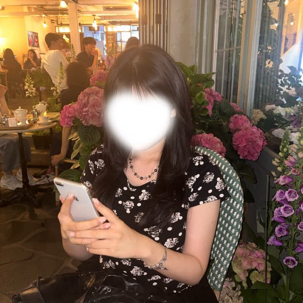 꽃 프린팅 반팔 티셔츠