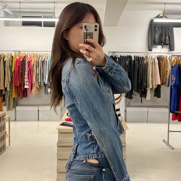 D&G denim skirt 돌체앤가바나 트임 스커트