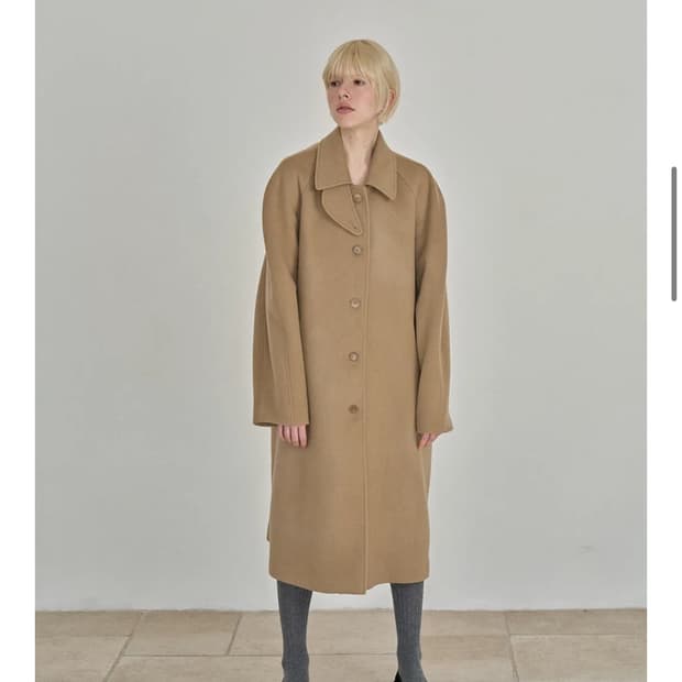 니하운 NYHAVN Belivet Balmacaan Coat 발마칸 코트