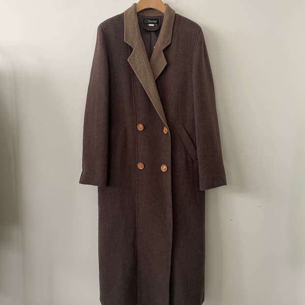 vintage parian wool blend long coat