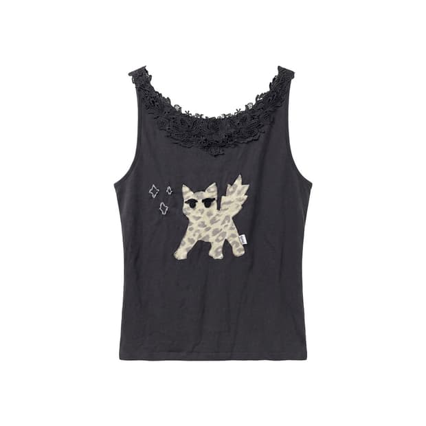 [Handmade] Short Sleeveless Charcoal 42