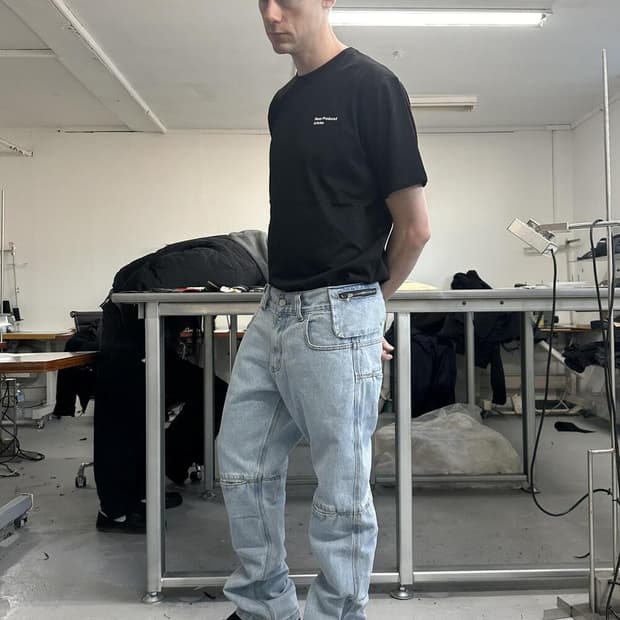 MPa BAG PANTS (STEEL BLUE)