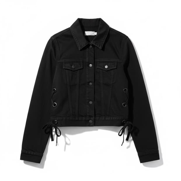앤아더스토리즈 블랙 데님 자켓 US 4 사이즈