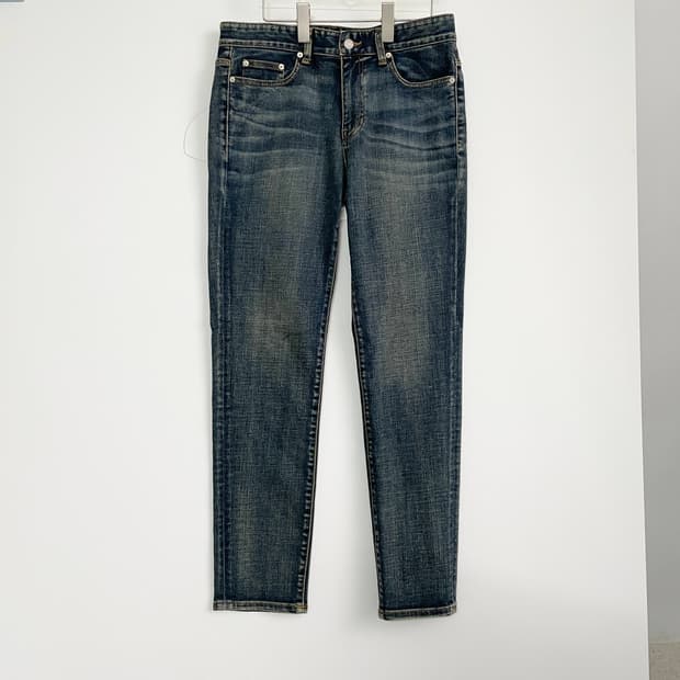 A2 피스워커(Piece Worker) 슬림 핏 워싱 데님 팬츠 32청