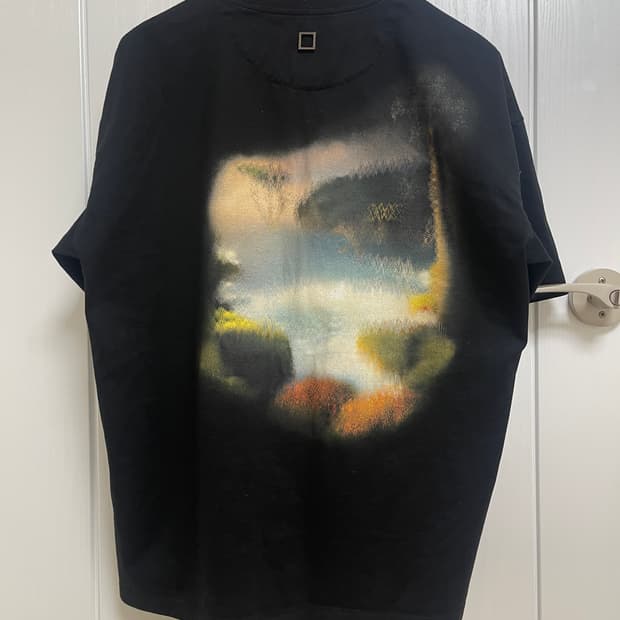 24ss 우영미 블러 그래픽 티셔츠 블랙 48