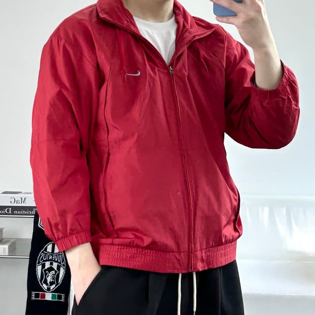 나이키 올드스쿨 스우시 바람막이 L  