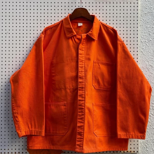 VINTAGE ORANGE FRENCH WORK 오렌지프렌치워크자켓