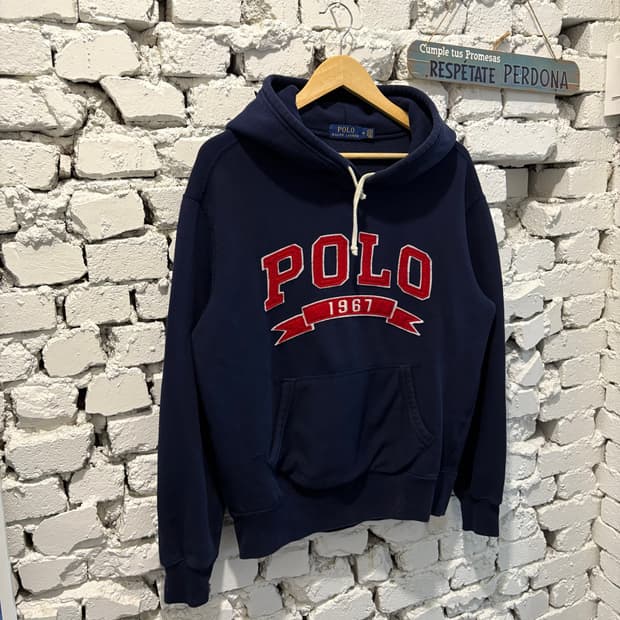 폴로 빈티지 빅로고 네이비후드