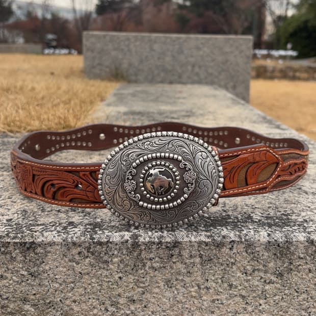 노코나 Nocona 웨스턴 콘초 레더 벨트 