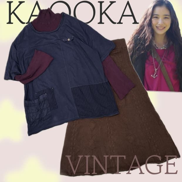 🪾하구미의 그런지 코디세트🪾히피 에스닉 레이어드 반팔 니트 스커트