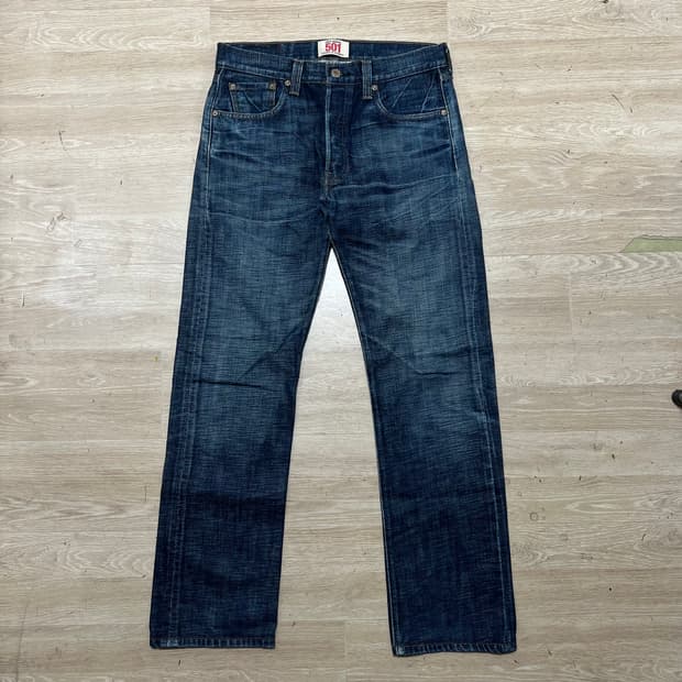 리바이스 501 오리지널 스트레이트 데님진 청바지 [중청] W30/L32