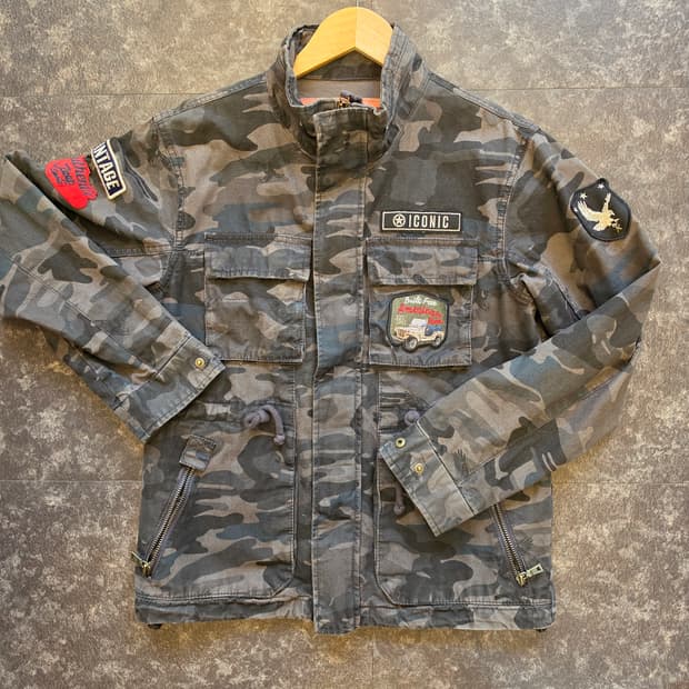Jeep의 카모 야상 자켓입니다 - 90사이즈
