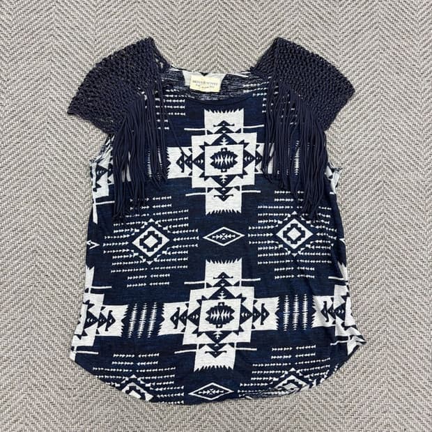 랄프로렌 데님앤서플라이 아즈텍 숄 탑 v3262