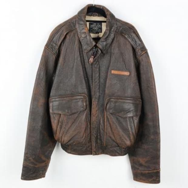 90‘s AVIREX 가죽자켓