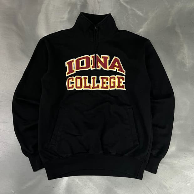 챔피온 Iona College 반집업 맨투맨 y18919