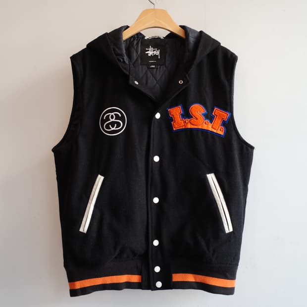 Stussy I.S.T 패치워크 스냅 베스트