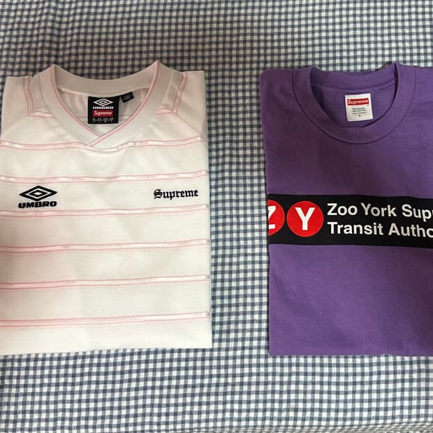 25ss 슈프림 x 주욕 퍼플