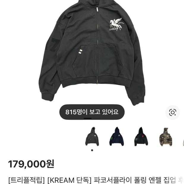 (구해요)파코서플라이 폴링 엔젤 후드 차콜