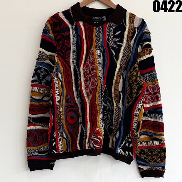 COOGI Australia 울 니트 카라 티셔츠 M 0422