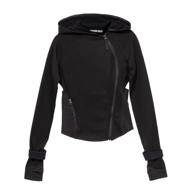 Hooded Asymmetric Zip Top 헤인서 후드집업