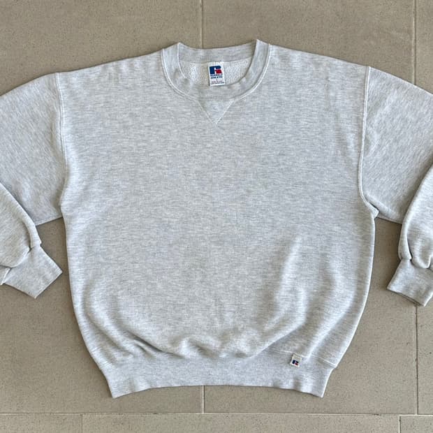 90s 빈티지 러셀 스웻셔츠 그레이 L USA
