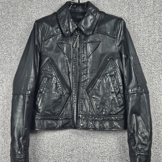 폴로랄프로렌 송아지가죽 모터라이딩 자켓 ( S ) / 10482