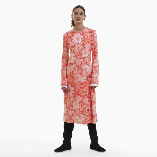 Yuppie Flower Dress (Orange)