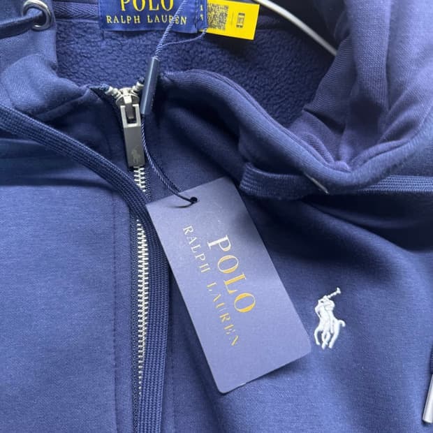 폴로 후드집업 네이비 XL
