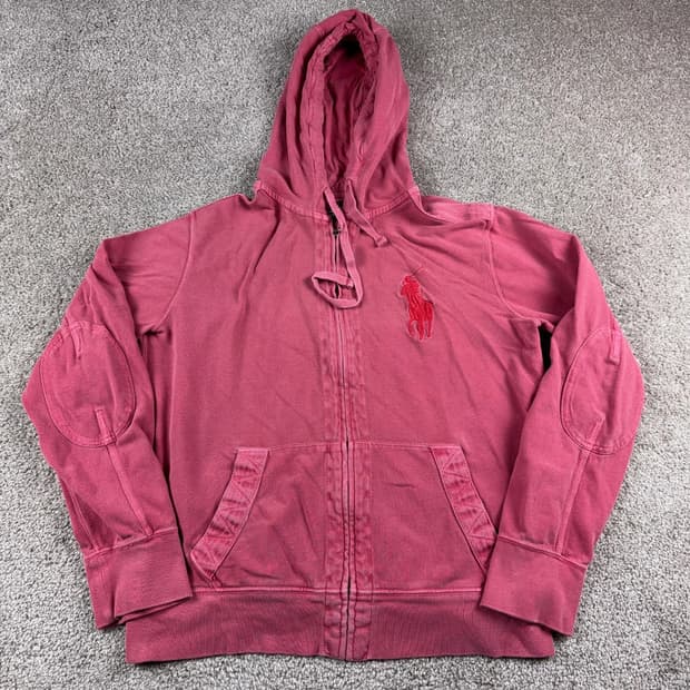 폴로 랄프로렌 빅포니 후드집업 핑크