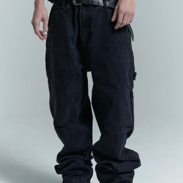 MPa DOUBLE KNEE PANTS (BLACK)