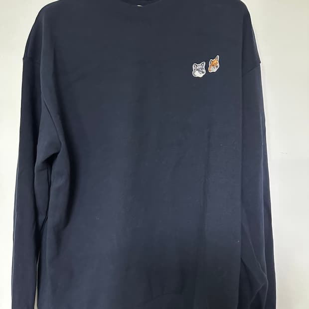 메종키츠네 더블 폭스 패치 맨투맨