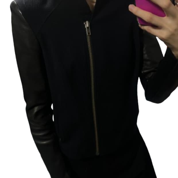 HELMUT LANG 레더 자켓