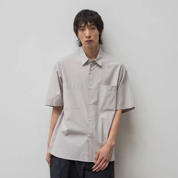 [2사이즈] 어나더오피스 라이터 셔츠 도브 그레이