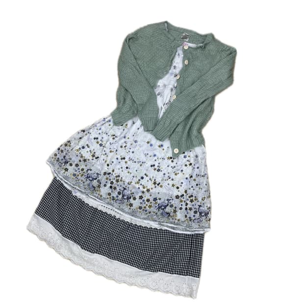 하구미 민트 가디건 세트🪽