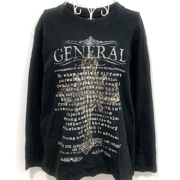 black lettering long sleeve