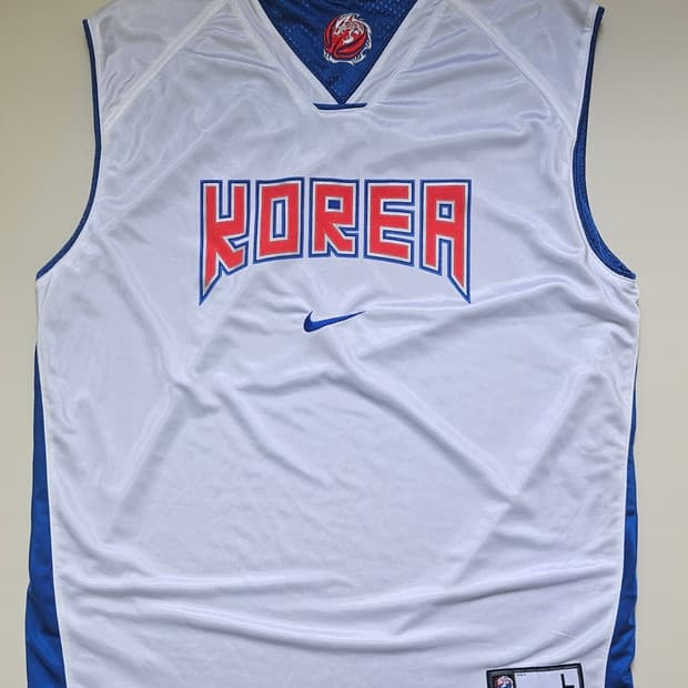 (희귀단종)나이키 대한민국 농구 국가대표팀 공식 리버시블 져지 유니폼