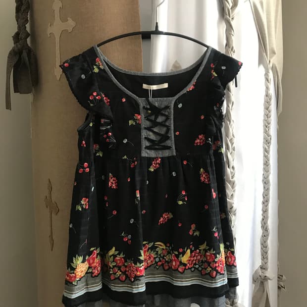 vintage pattern sleeveless