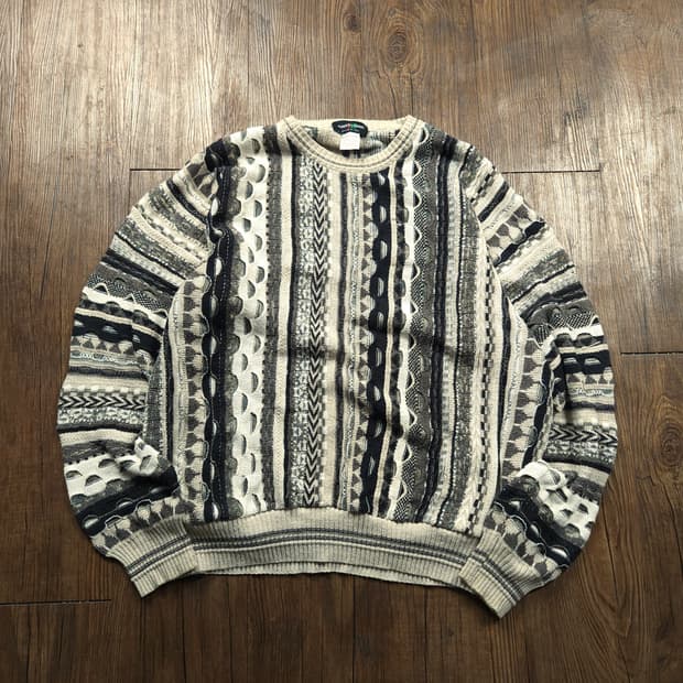 알베르토 단티 이태리 빈티지 코스비 케이블 스웨터