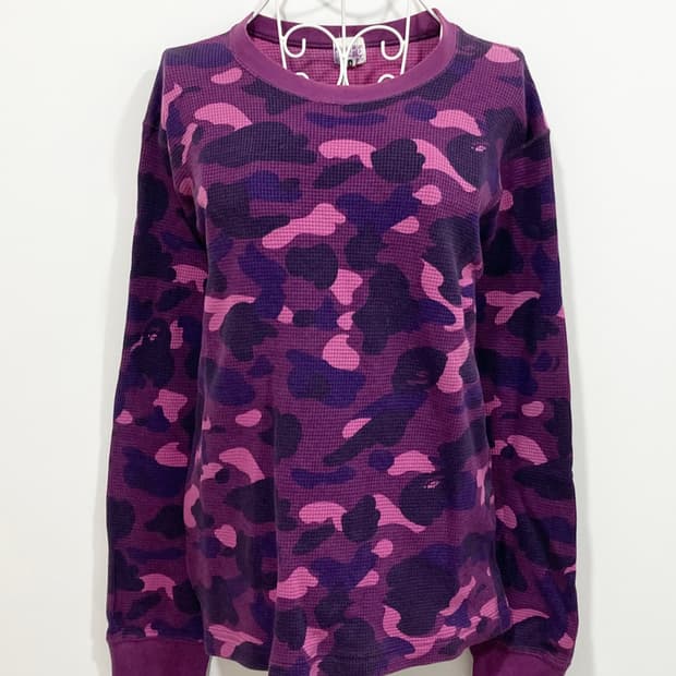 Bape purple camouflage longsleeve