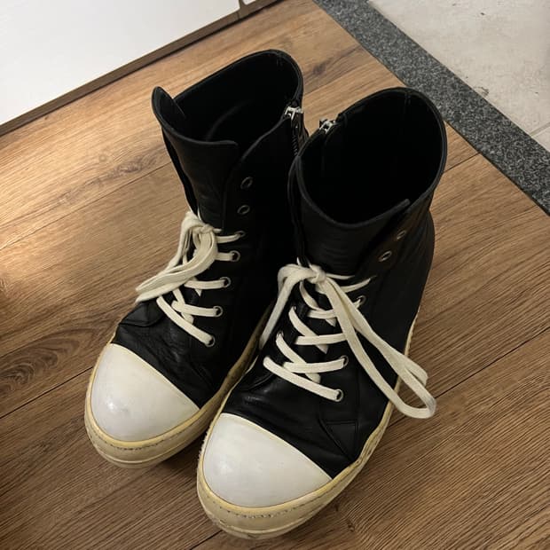 릭오웬스 레더 라몬즈 LPO