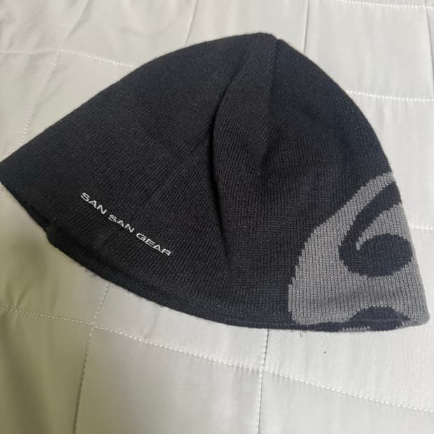 산산기어 로고 비니 블랙