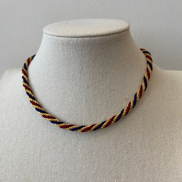 빈티지 트리 꼬임 초커 목걸이