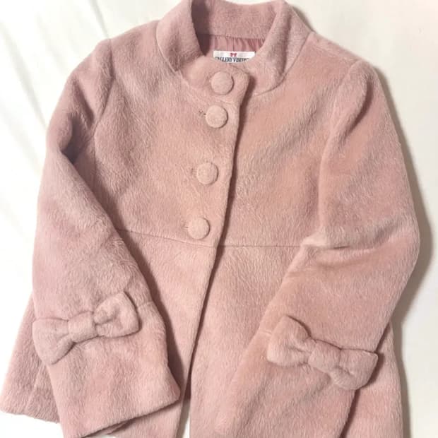 일브 메조피아노깔 갤러리비스콘티 리본 숏코트 자켓 라떼갸루 히메갸루 