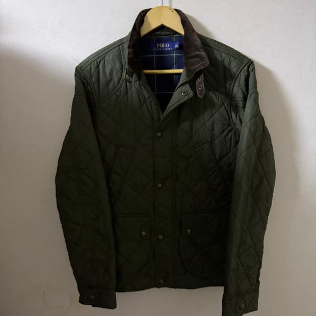 폴로 랄프로렌 코듀로이 퀄팅 자켓 S 