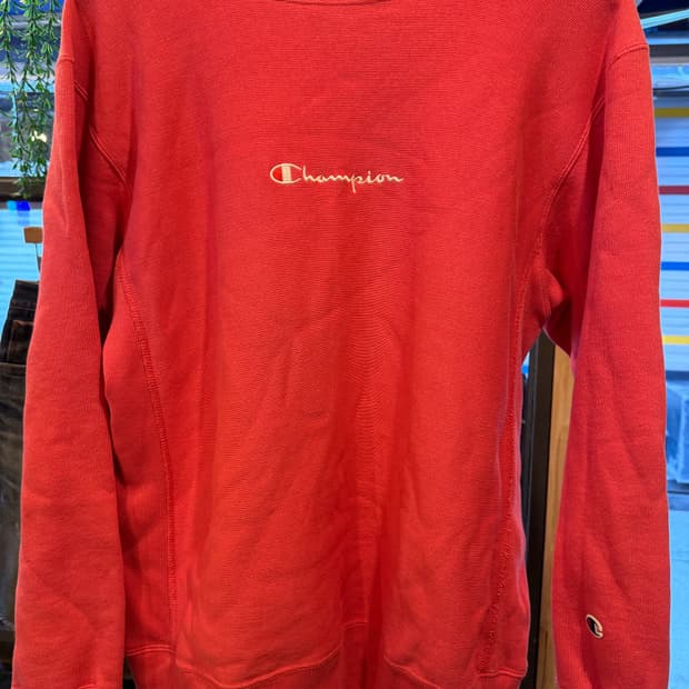 챔피온 핑크 맨투맨