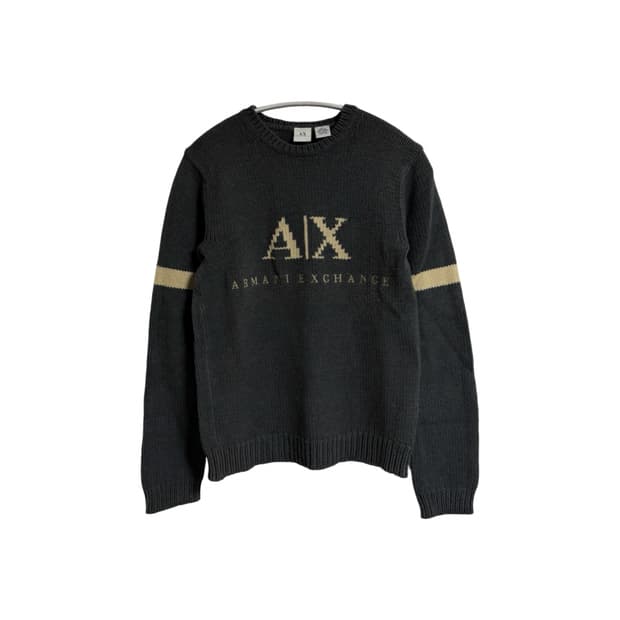 아르마니 빈티지 로고 니트 스웨터