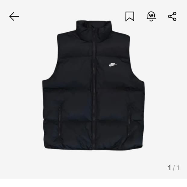 나이키 nsw 패딩조끼 개봉만한 새상품 상태SSS